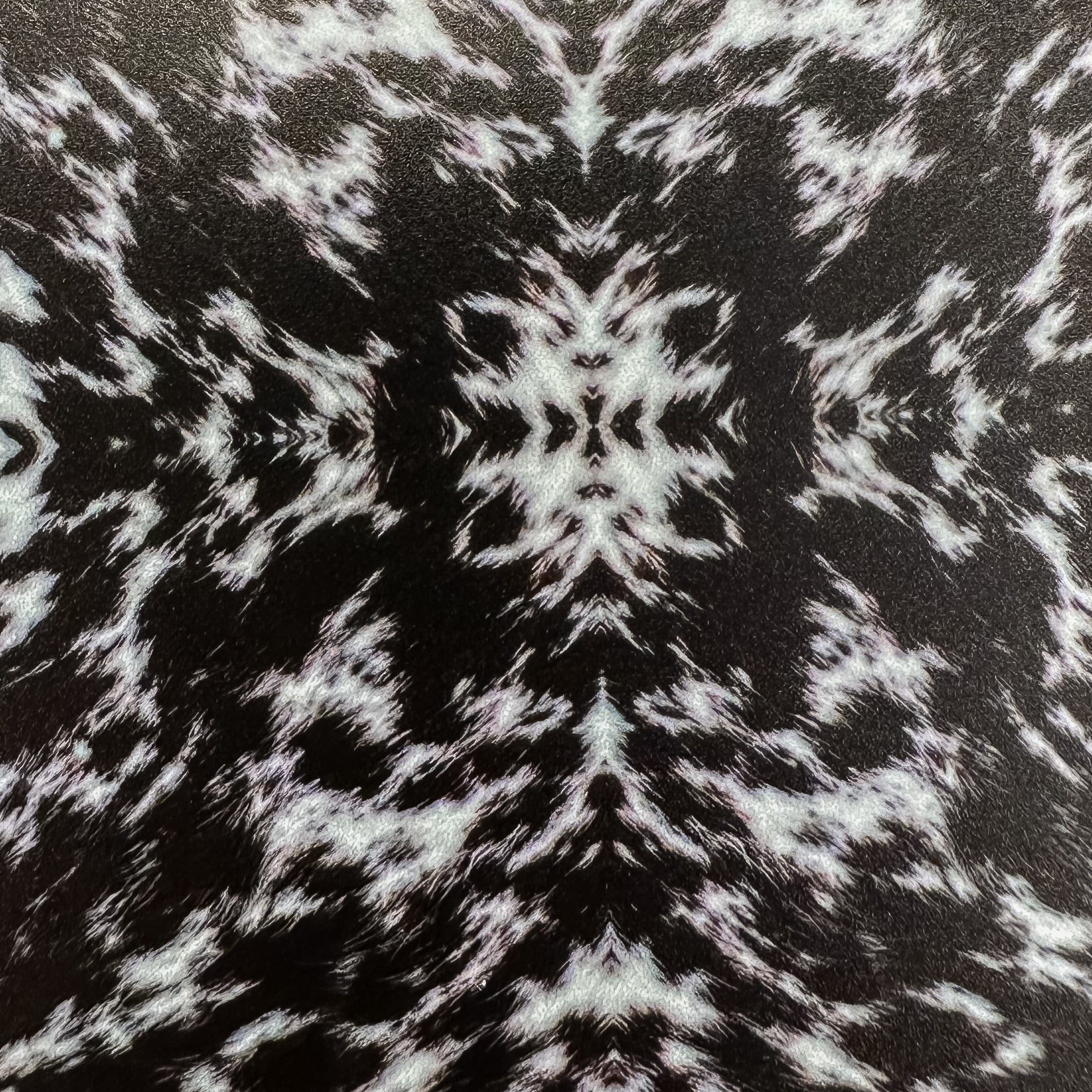 Black & White Fur Pattern Acrylic Sheet - CMB Pattern Acrylic